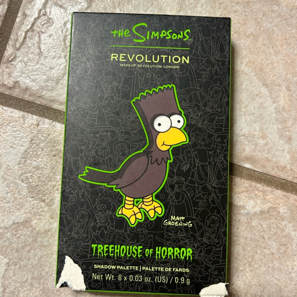 NIB The Simpsons makeup revolution eyeshadow palette